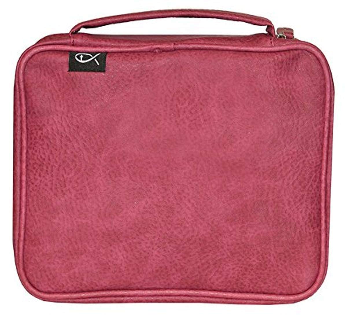 Divinity Boutique Pink Simple Fish PU, Large Bible Cover