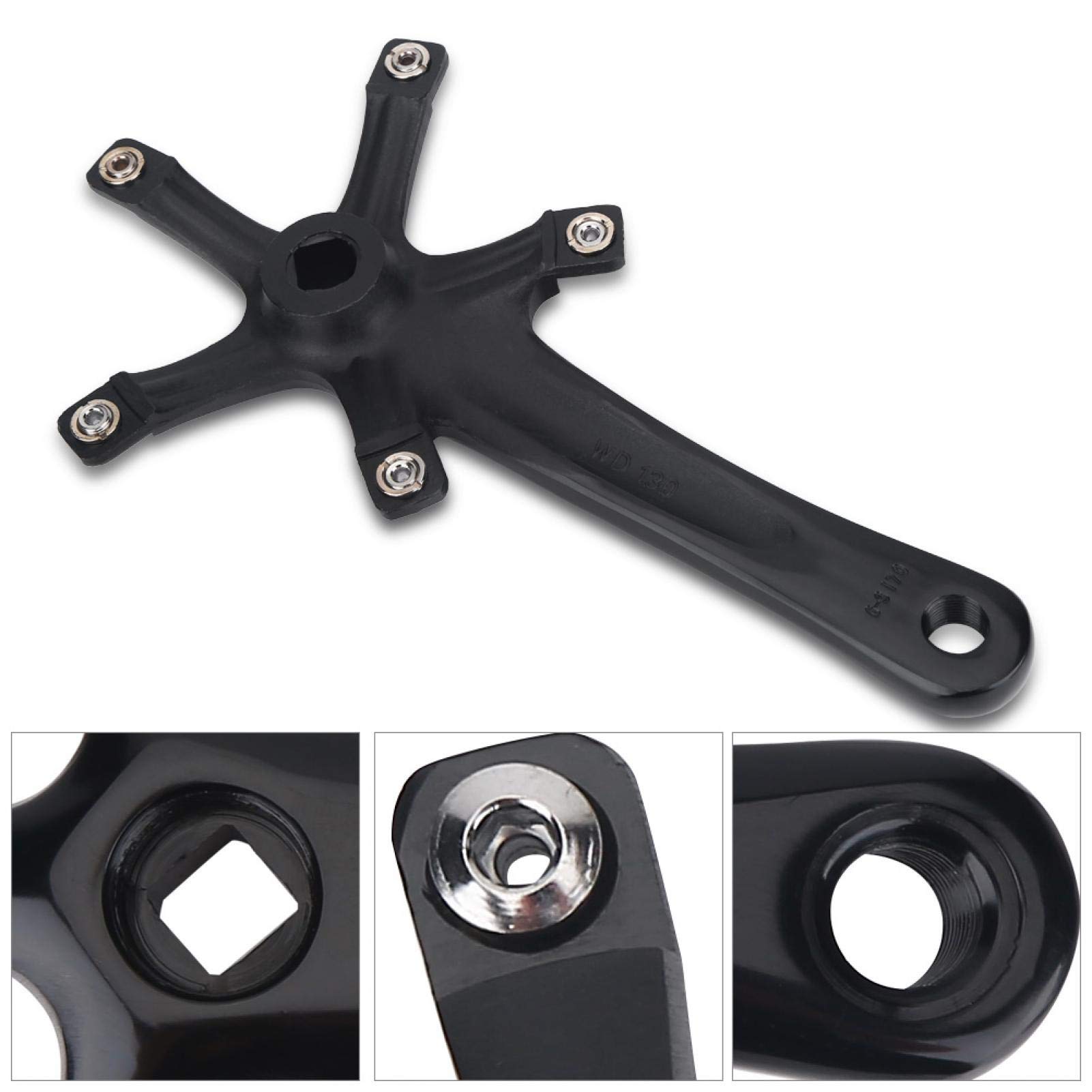 pédalier 1 Paire 170 MM VTT vélo de Route Alliage Simple pédalier pièces de réparation Accessoire