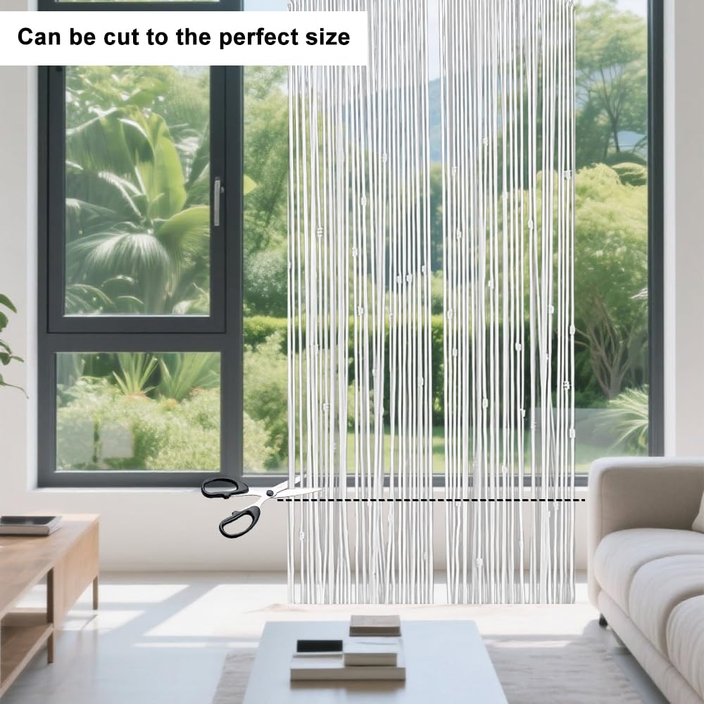 Rideau de porte en macramé fait à la main - 72 x 190 cm - Style bohème - Décoration de fenêtre - Chambre à coucher - Tenture murale pour maison - Rideaux de fenêtre - Mariage - Beige
