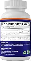 Vista 8 de Vitamatic L-Carnitina Fumarato 1000 mg - 120 Cápsulas Vegetales (2 Botellas)