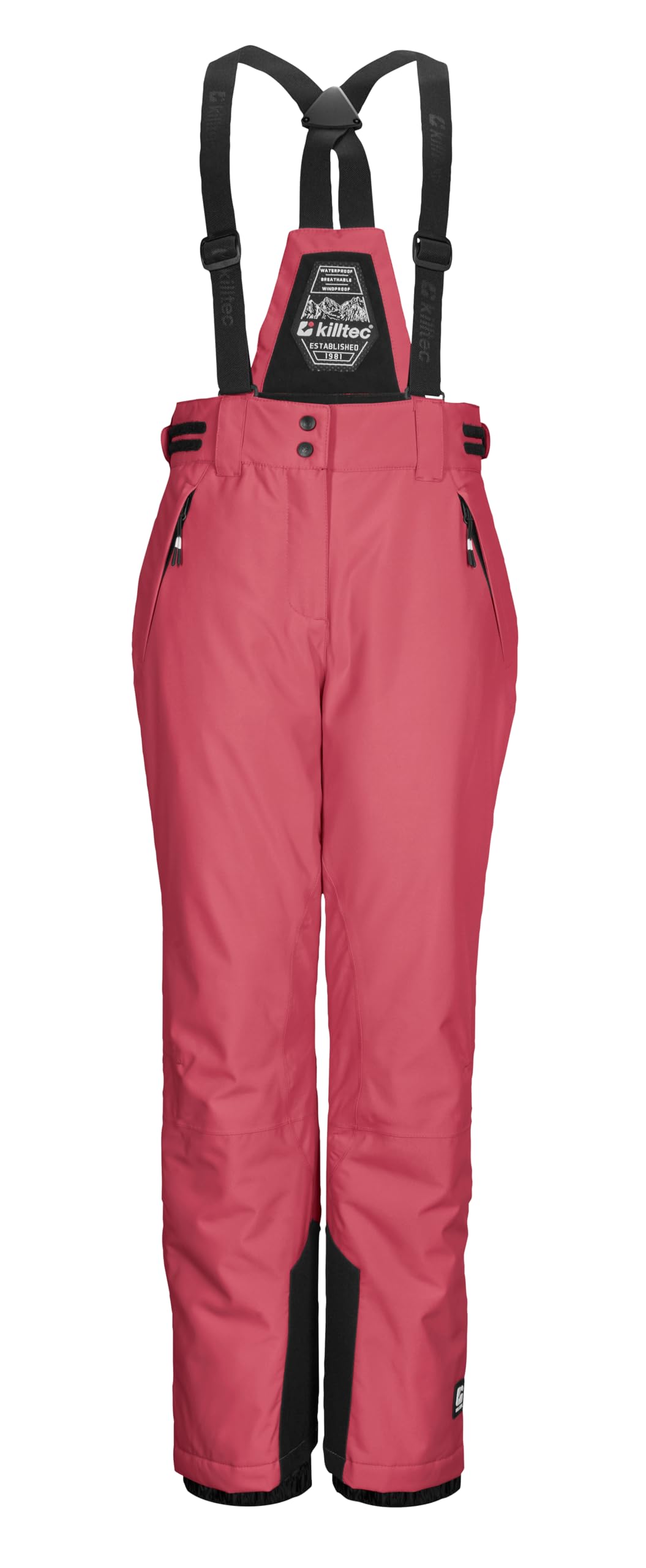 Killtec Niñas Pantalón de esquí KSW 213 GRLS SKI PNTS | Pantalones de esquí para niños repelente al agua 10.000 mm, transpirable, costuras selladas y cremallera impermeable