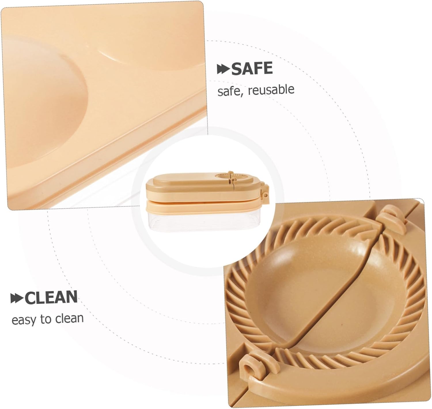 ABOOFAN Dumpling Press Tool Storage Box Multi-functional Dumpling Skin Presser for Wrapping for