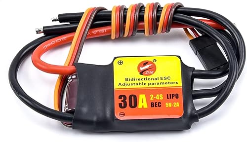 Motor bidireccional 30A ESC 2-4S sin escobillas ESC controlador de velocidad 2A 5V UBEC para control remoto hélice neumática submarina de coche