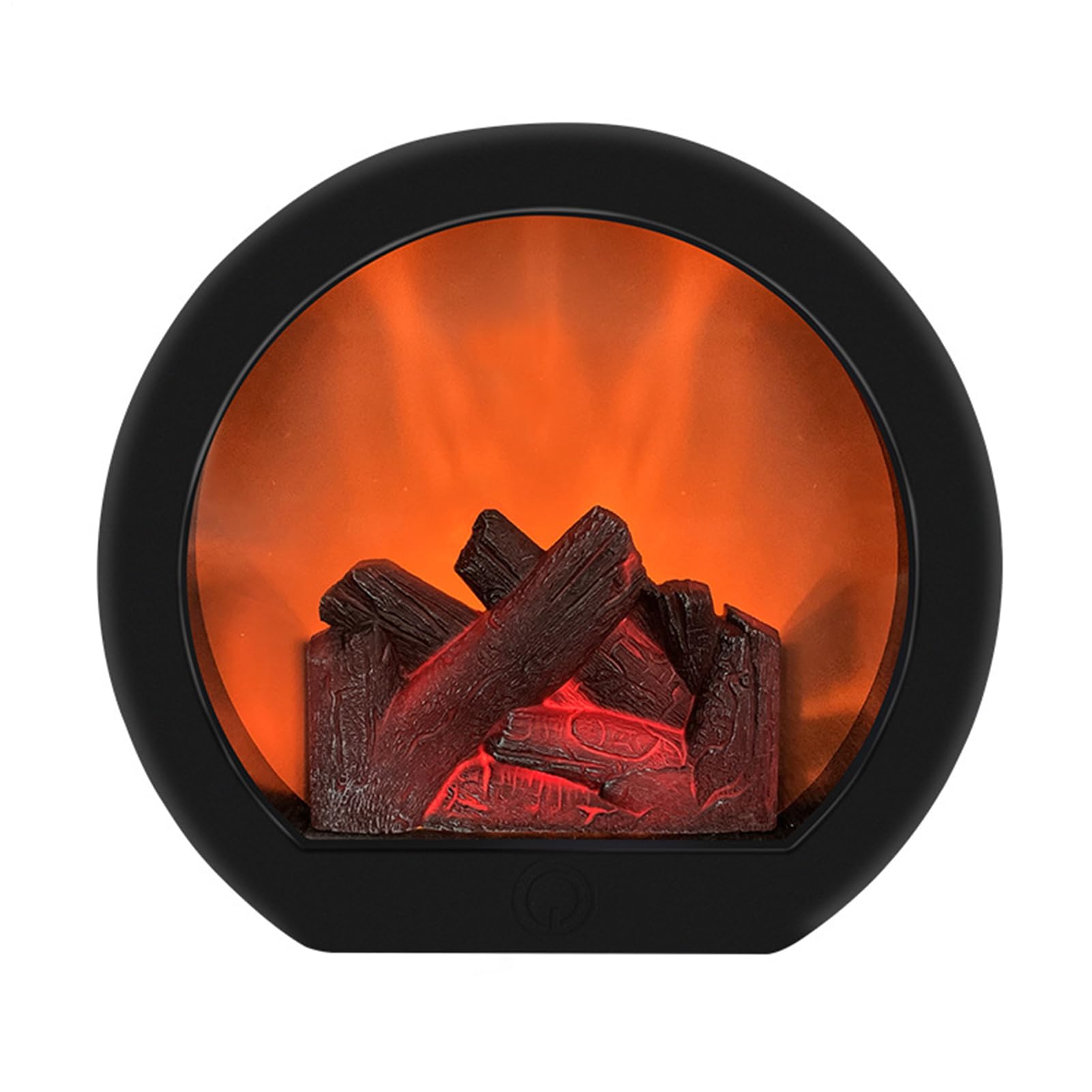 Fireplace Light | Farmhouse Lantern - Electric LED Decoration with Realistic Flame for Indoor Outdoor Entryway Patio Bedroom