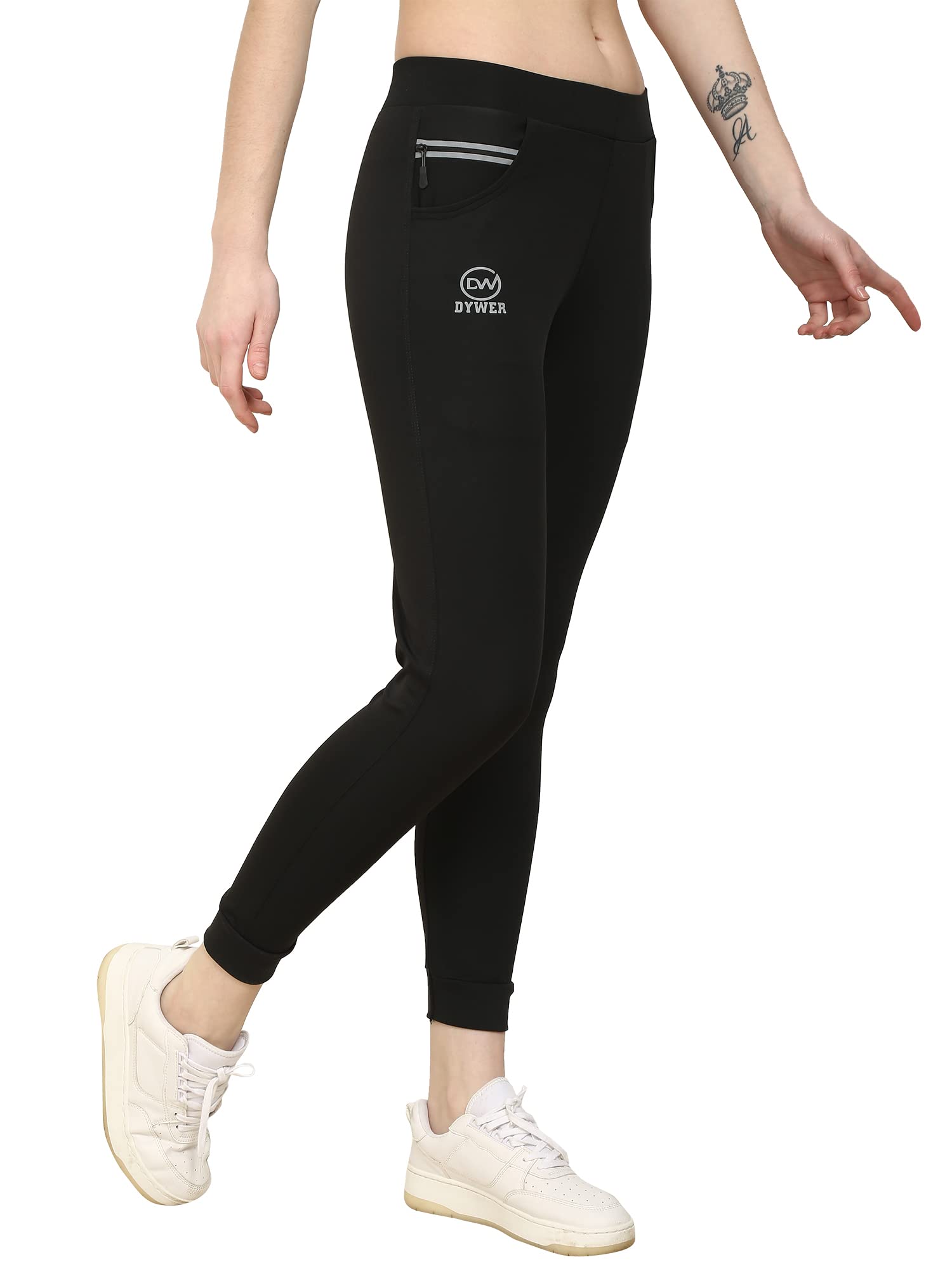 dywer Women's Skinny Fit Sport Fitness Yoga Trackpants for Girls & Women| Gym wear Leggings Ankle Length Workout Pants with Phone Pockets | Stretchable Tights-picture-43