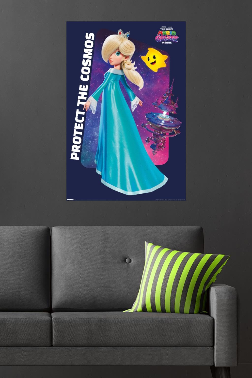 Nintendo The Super Mario Galaxy Movie (2026) - Rosalina Protect Wall Poster, 34L" x 22.4W", Premium Unframed Version - 5