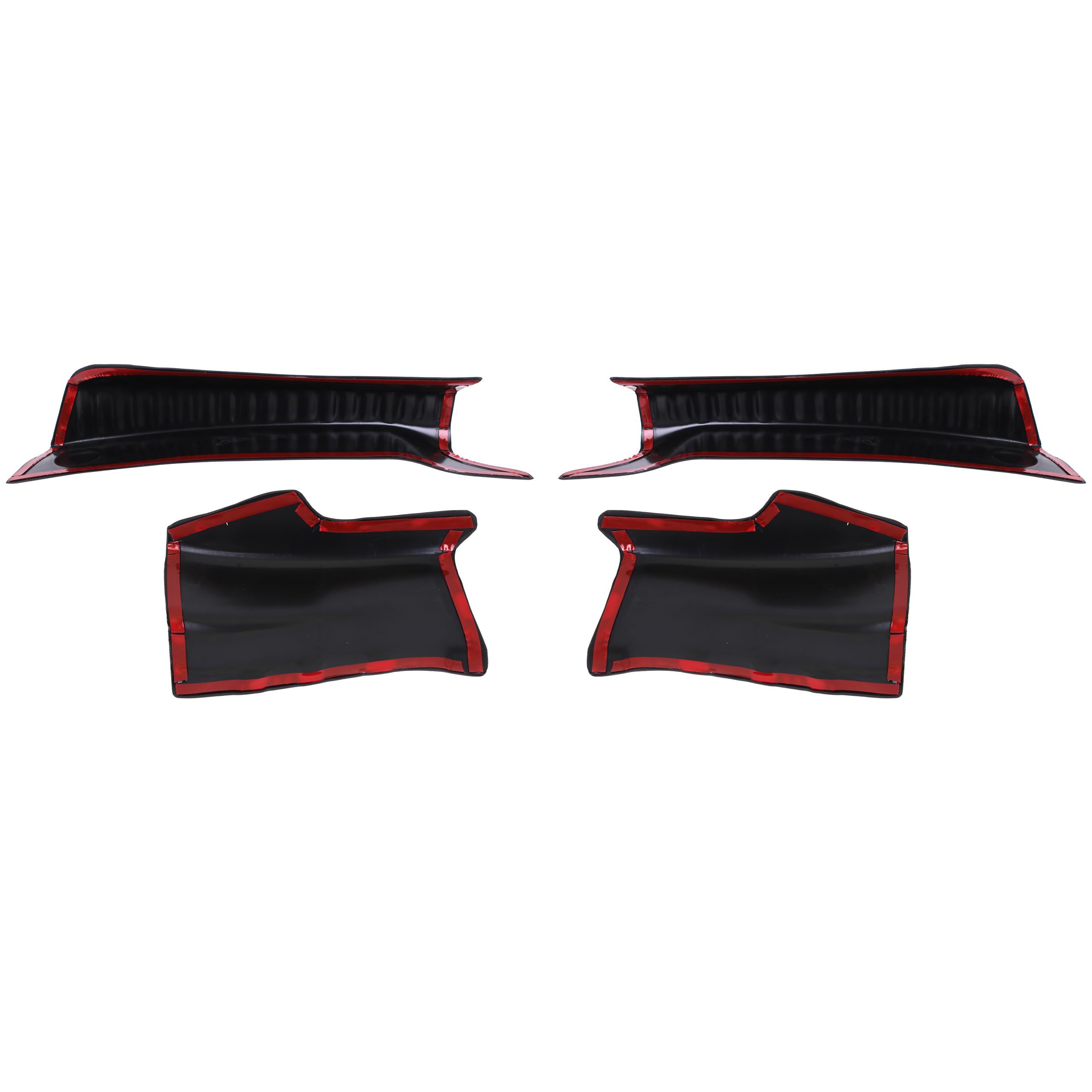 INLY 4 TLG protezione interna paraurti in plastica ABS compatibile con Sandero (dal 2021) Nero