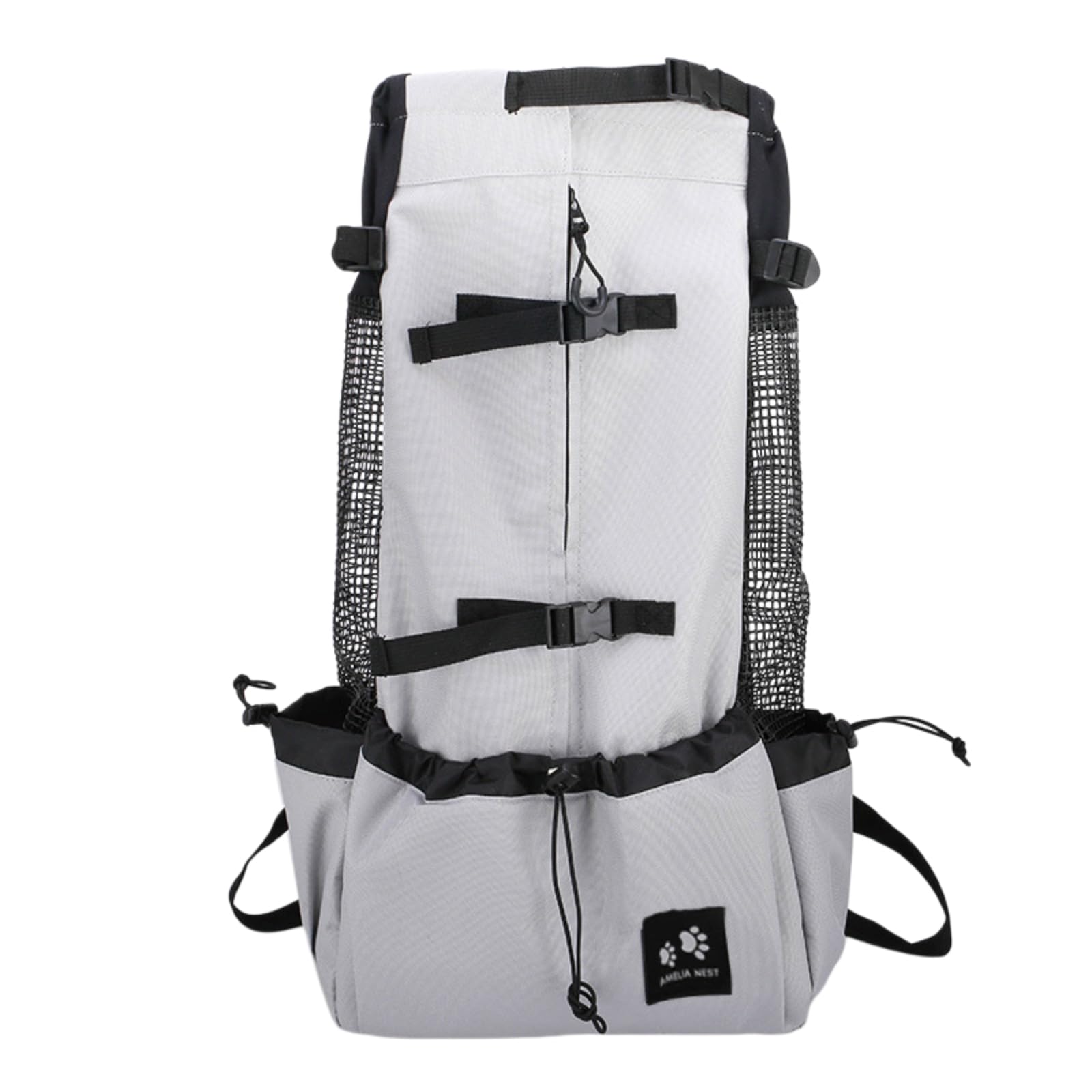 Borsa Viaggio Animali Zaino per Domestici in Nylon di Alta qualità Cani Piccoli E Medi, Traspirante Bicicletta All'aperto Escursioni Uso Quotidiano-Black-m-Advise 5-8kg-cn