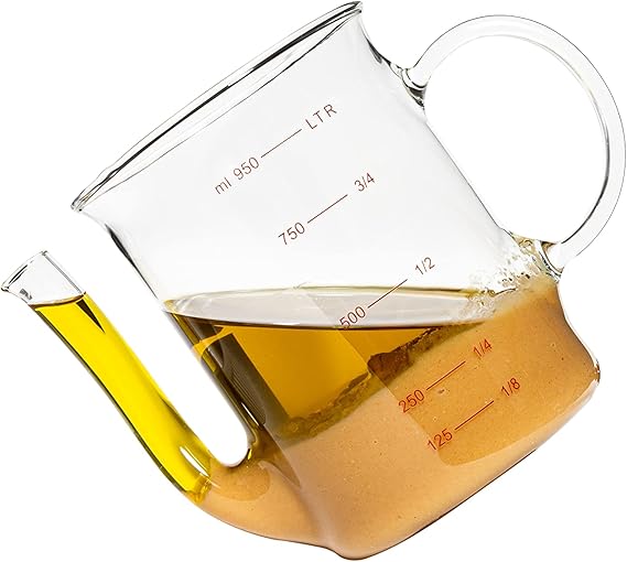 Simax Fat Separator For Gravy, Glass Gravy Separator, Fat