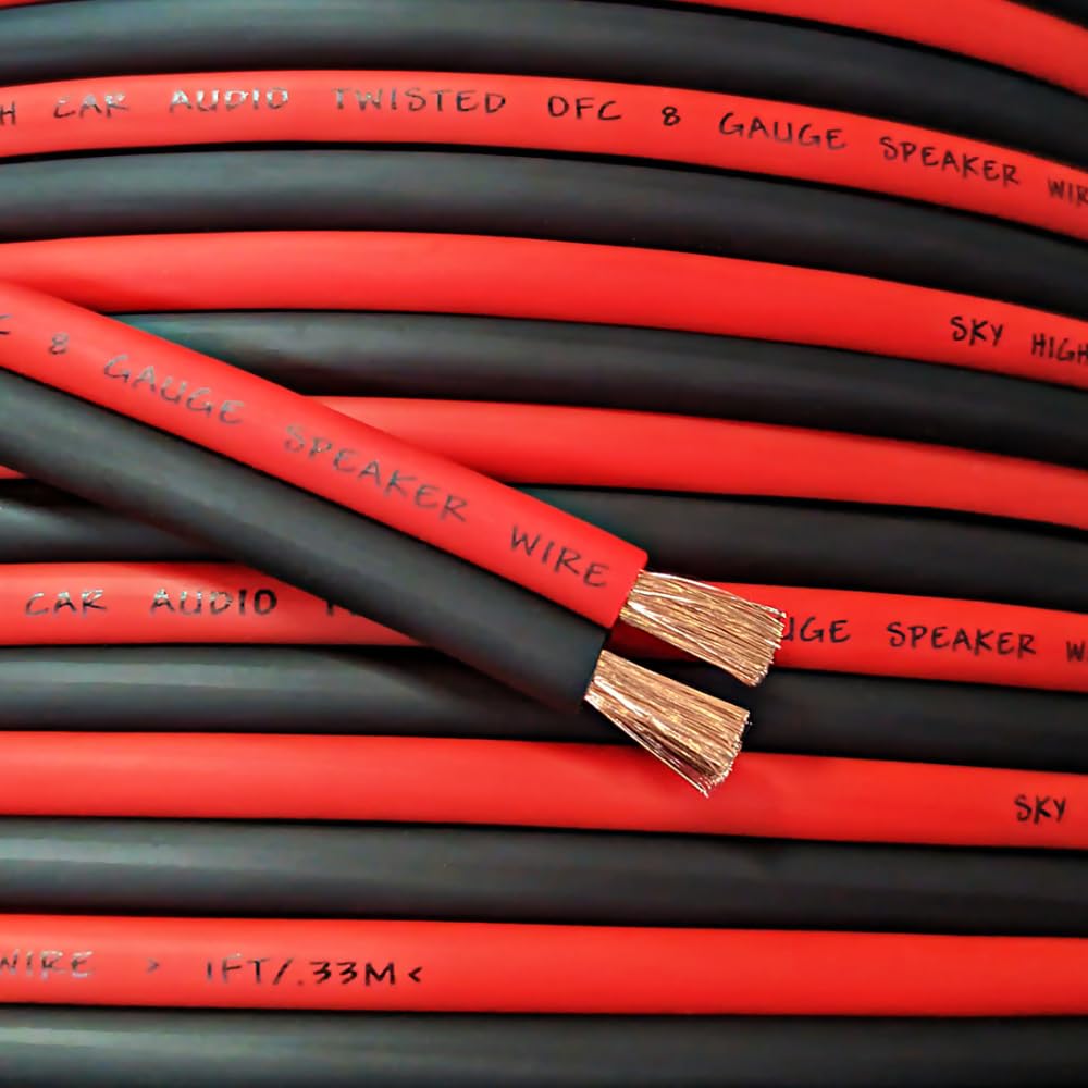 Sky High Car Audio 8 Gauge OFC Speaker Wire