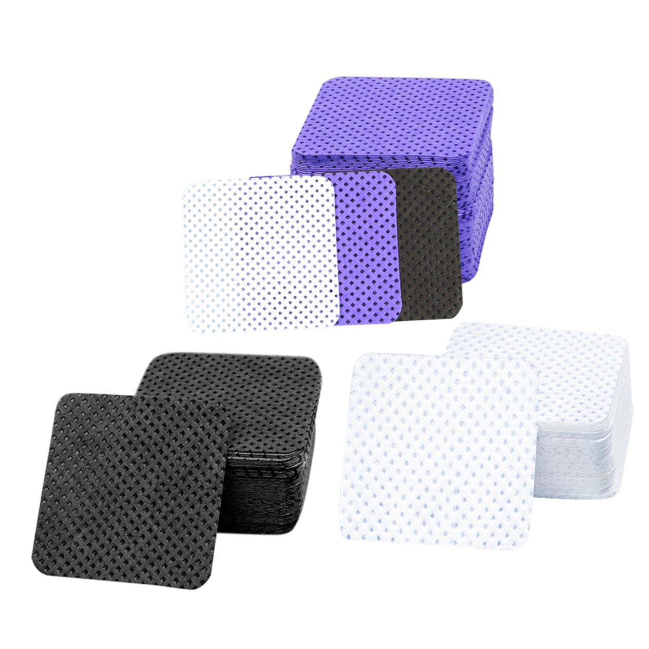 Ipetboom 3bags Lint Nail Polish Remover Pads Makeup Remover Wipes for Lash Extension Lint Nail Wipes Cleaning Portable