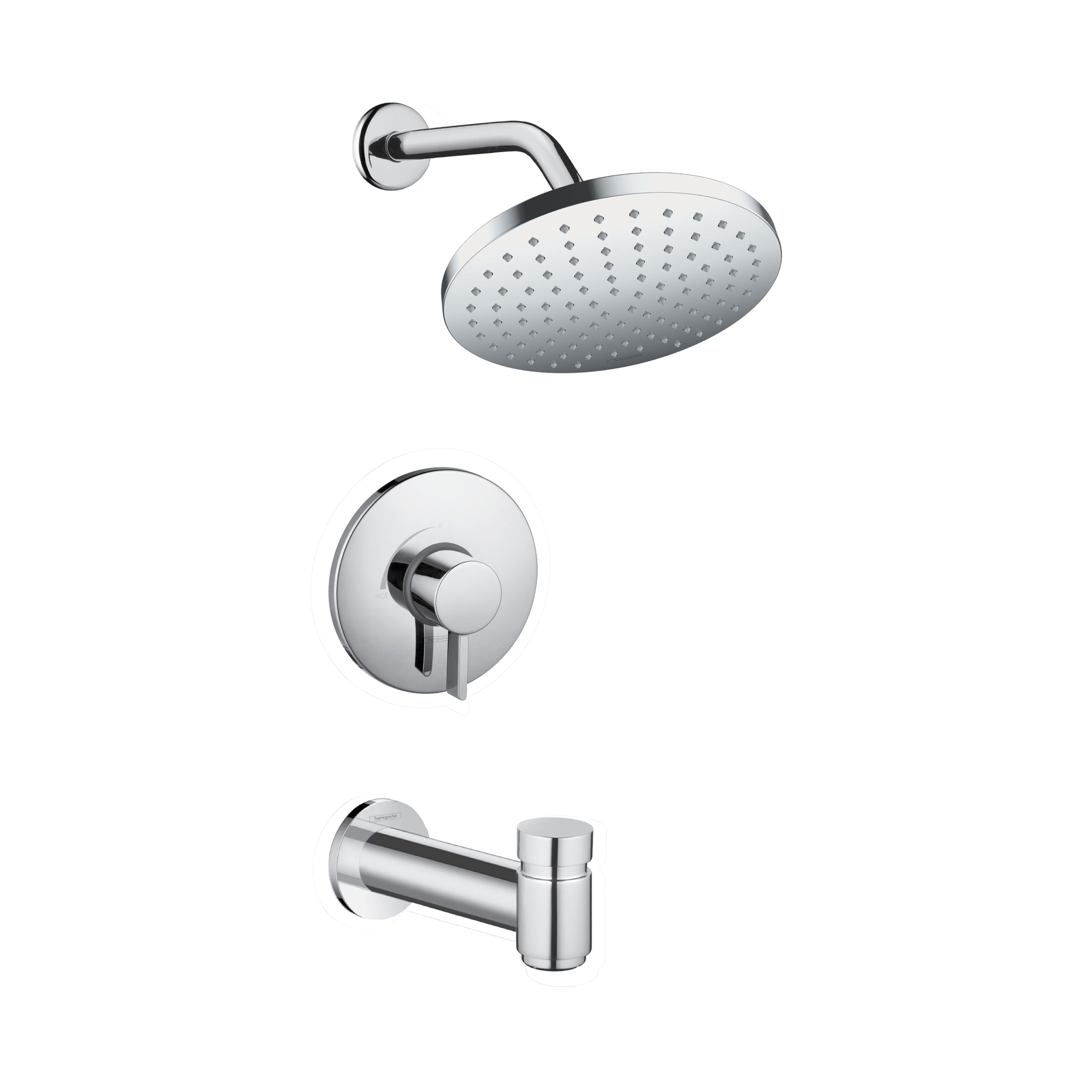 hansgrohe 04956000 Vernis - Juego de ducha redondo, cromado