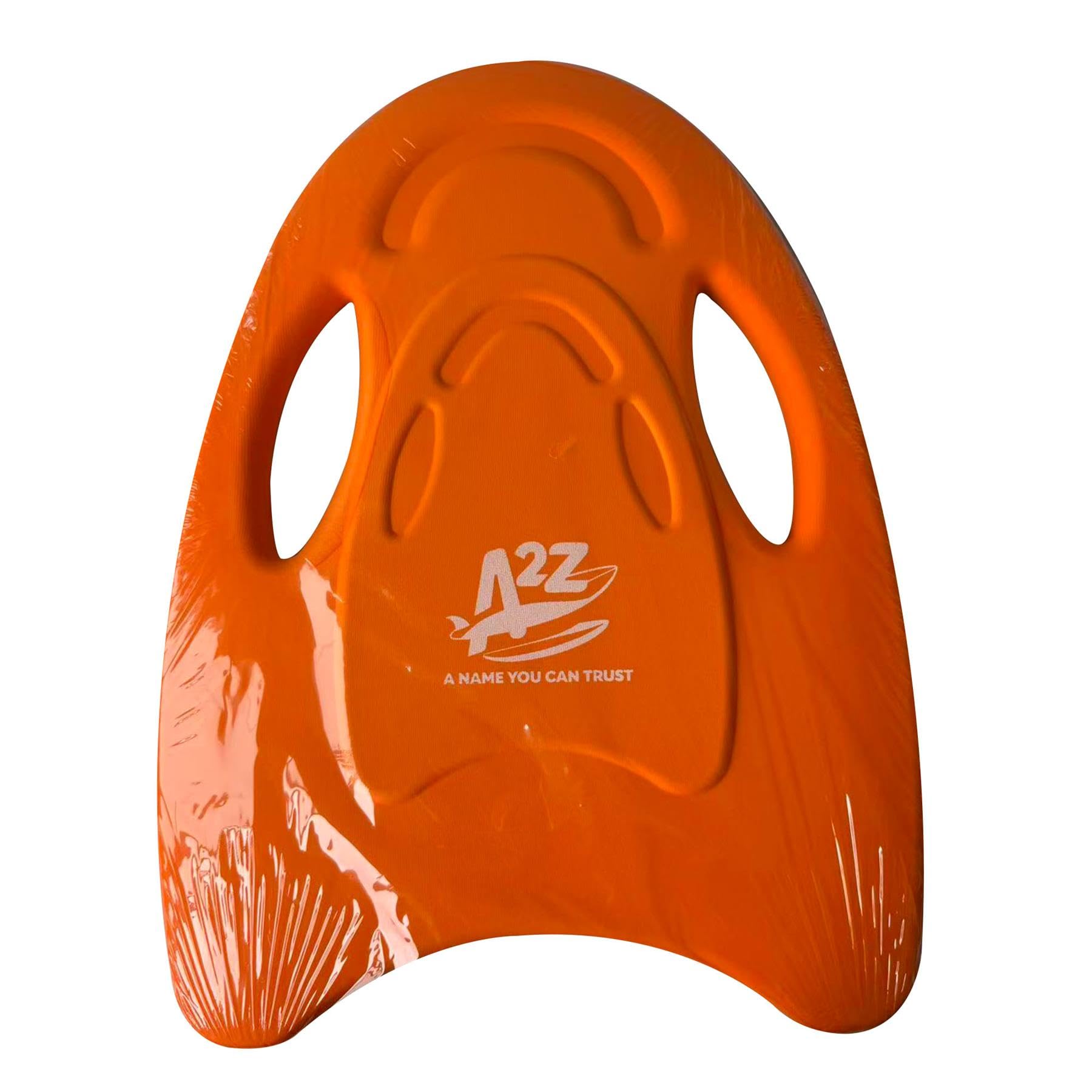 A2Z EVA Swimming Kick Board with Dual Hand Grips 45x32x3cm Lightweight Floating - Swimming Board Orange