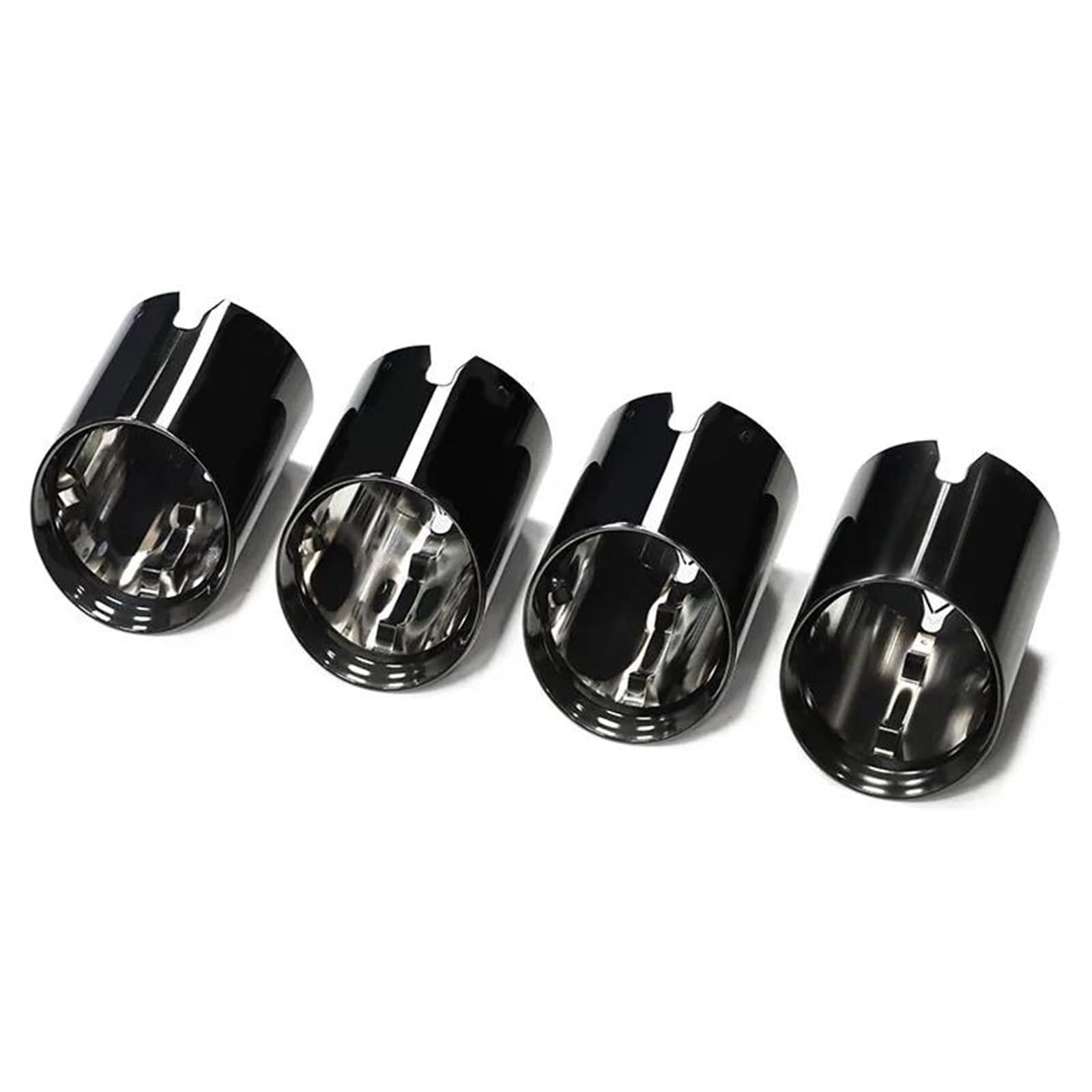 Car End Pipes Exhaust Trim For BMW For M2 M3 M4 G80 G82 G83 G87 Cover Tailpipe Direct Plug Stainless Steel Muffler Nozzle Exhaust End Pipe Muffler Tip(Black)