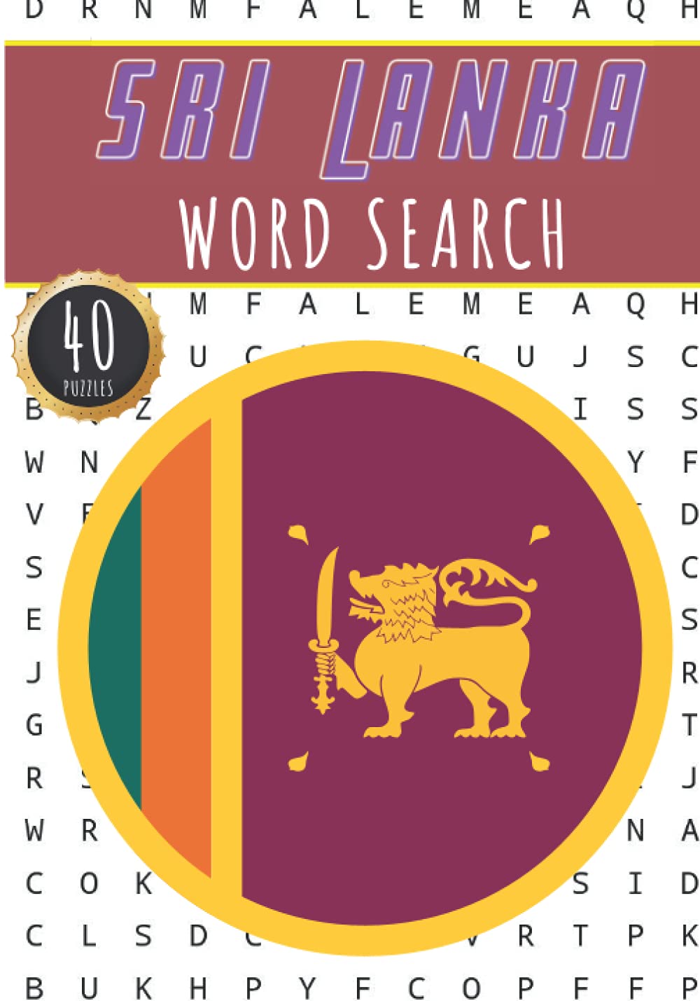 Buy Sri lanka Word Search 40 Fun Puzzles With Words Scramble for