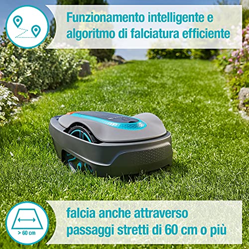 Gardena Sileno City 300 Robot Rasaerba Fino A 300 M² Di Superficie Di Prato, Grigio - Image 6