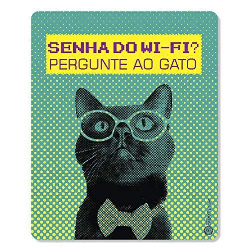 CatMyPet Placa Decorativa Senha Wi Fi Catmypet Para Gatos