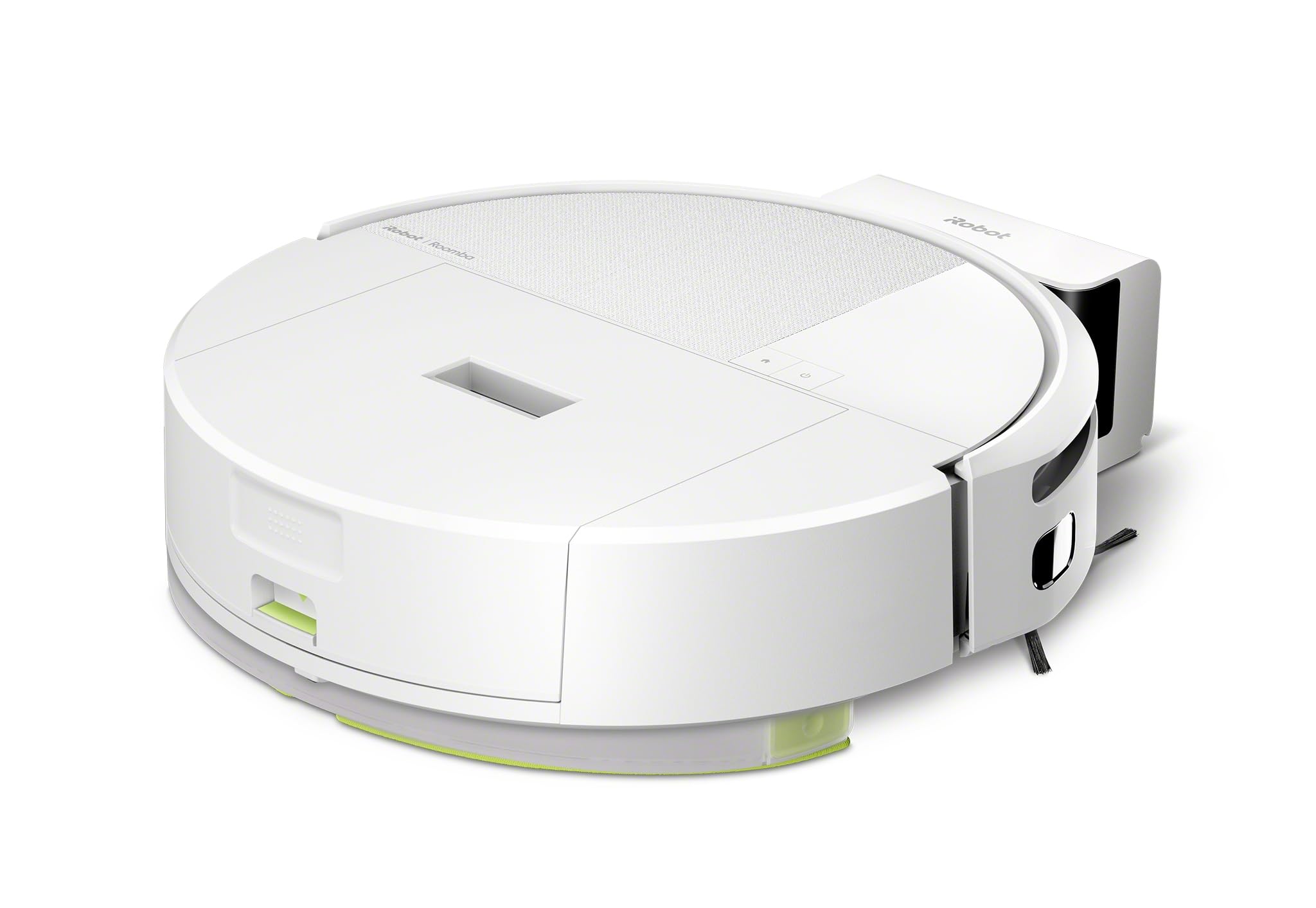 iRobot Roomba 205 DustCompactor Combo, Robot Aspirapolvere Lavapavimenti, Senza Sacchetto, Raccoglie e Compatta la Polvere, Navigazione LiDAR, Rileva Tappeti/Moquette, Controllo tramite App, Bianco