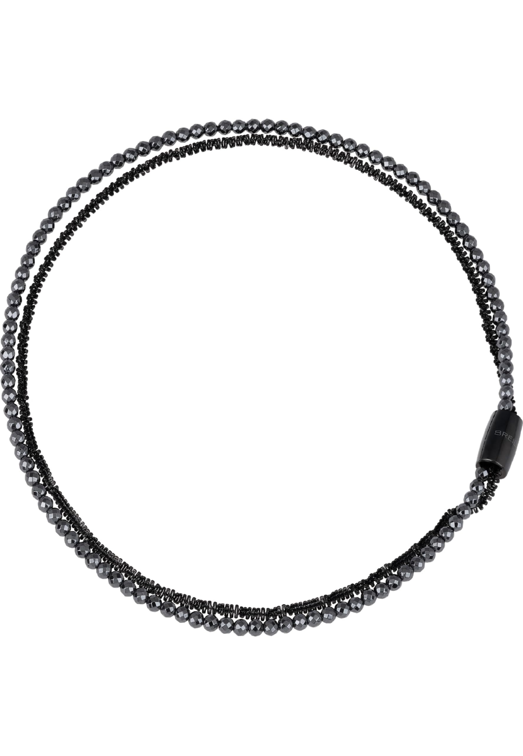 Breil - Necklace for Women Medium Stardust MAGNETICA SYSTEM Collection TJ2939 - Women's Jewellery - Convertible Choker Necklace Combinable with Other Collection Elements - Steel and Hematite, 45 cm