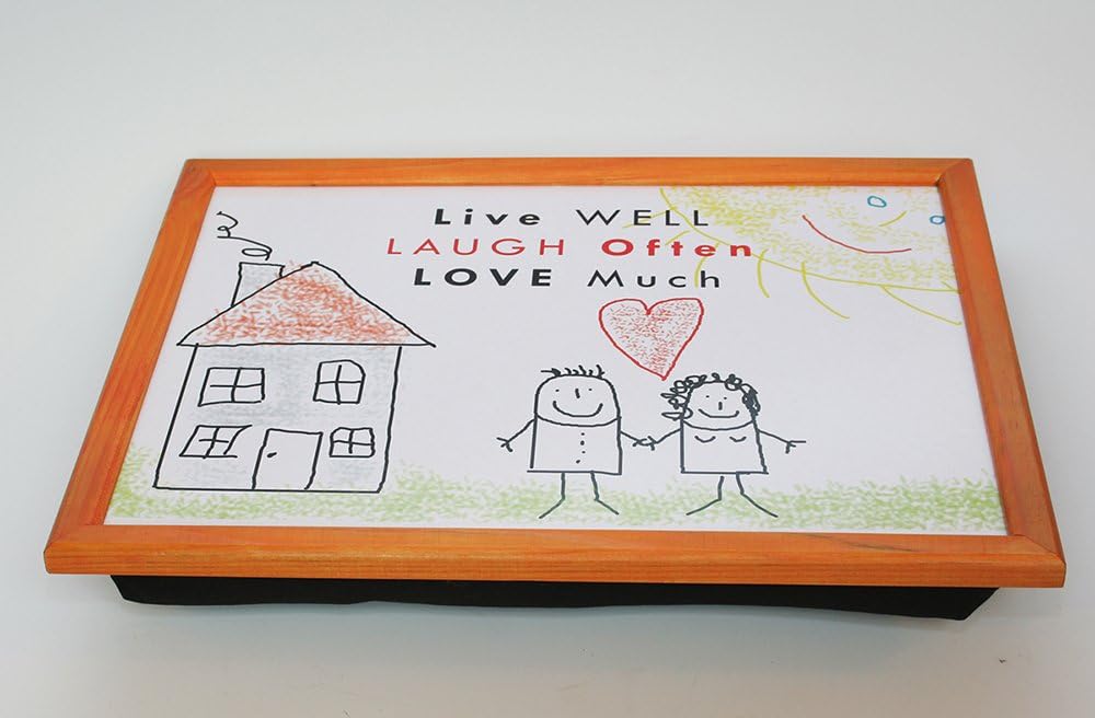 Heartwarmers Live Laugh Love Padded Lap Tray Amazon.co.uk Home
