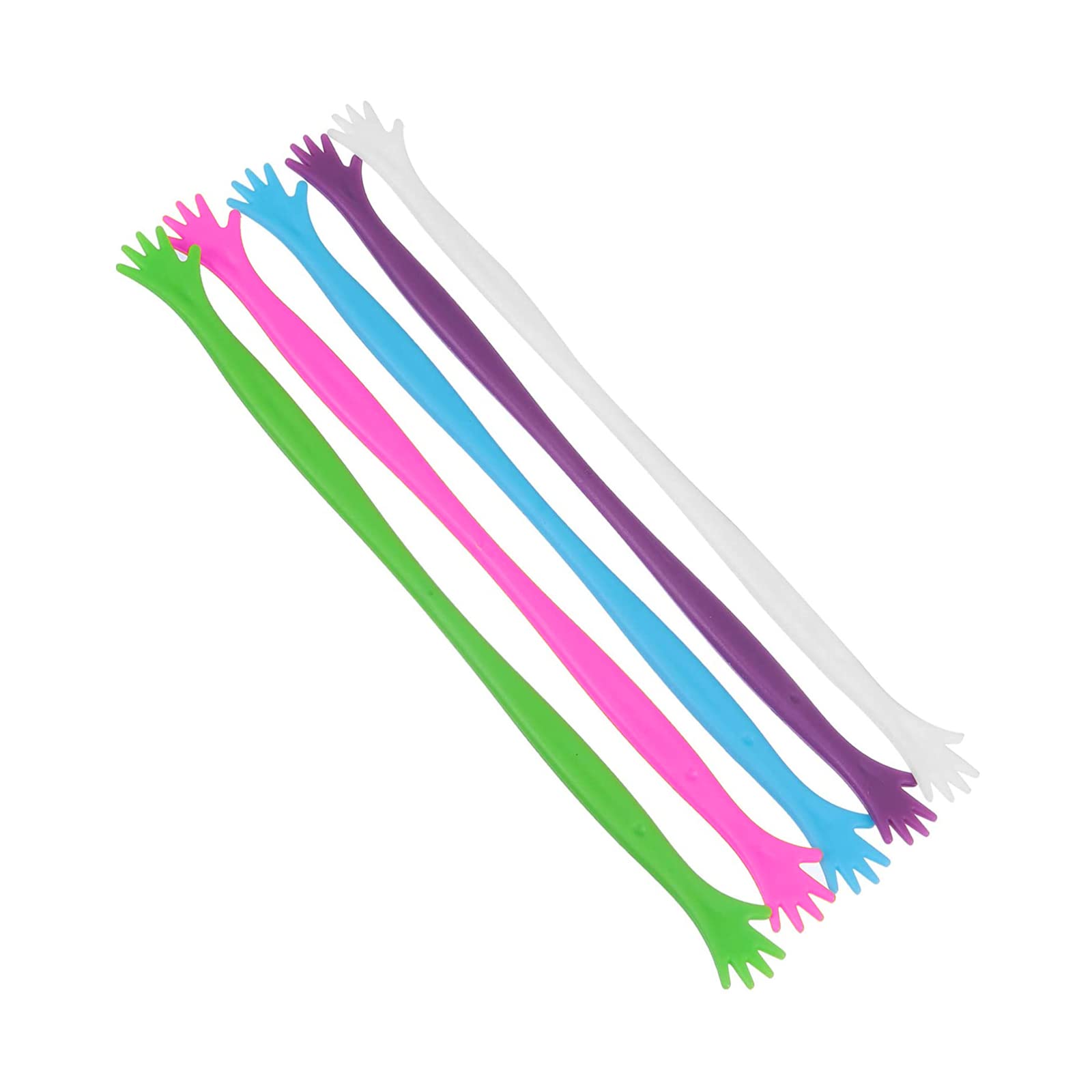 NA 5 Pcs Cocktail Stirrer Silicone Stirring Rod Coffee Drink Mixer for Family Restaurant Bar Cafe Milk Tea Shop