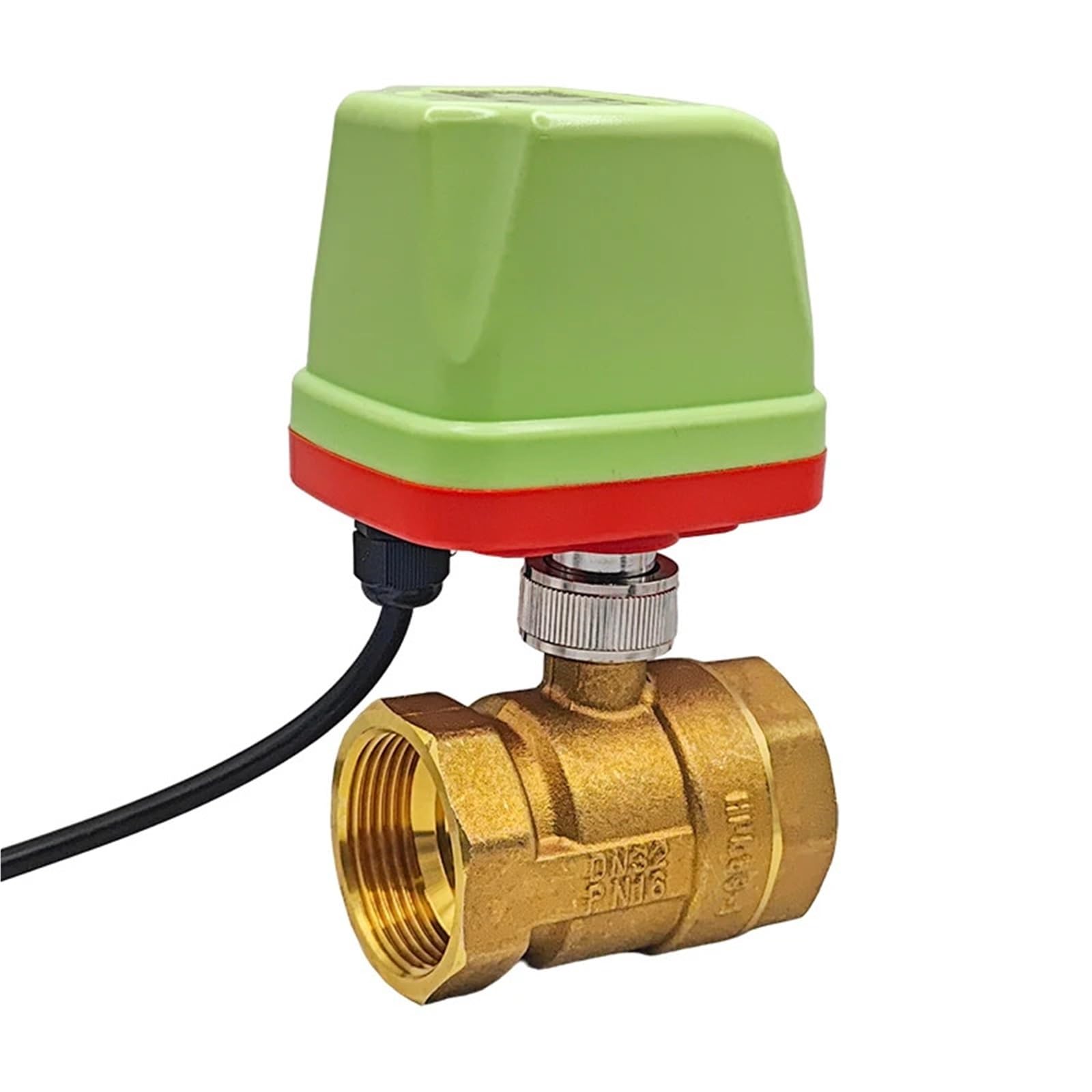 Mosiężny elektryczny zawór kulowy, wodoodporny IP65, DN15, DN20, DN25, 1/2", 3/4", 1", 220 V AC (220VAC-CR02,2 cala)