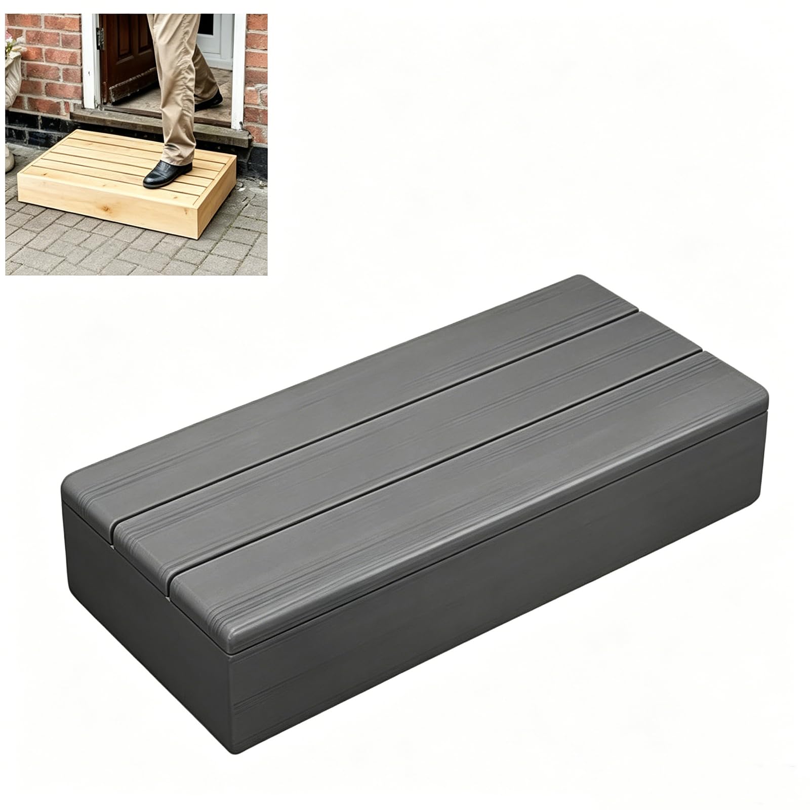 Non-Slip Footstool，Bath Steps For Getting Into And Out Of Bath，Step For Elderly Non Slip，Steady And Stable， Support Lightweight And Portable, Max Weight 150kg，For Outdoor Elderly Disability