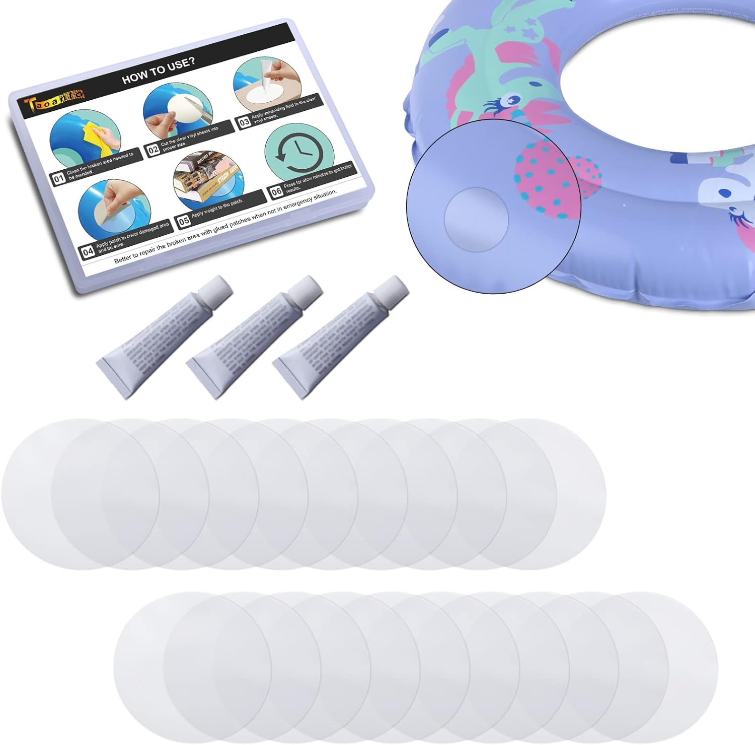 Taoanlo Heavy Duty Liquid Vinyl Repair Patch Vinyl