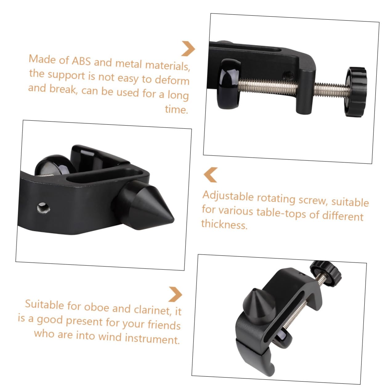 GOOHOCHY Holder Rack Metal and Abs Construction for Corks Dressing and Polishing Universal Music Accessory