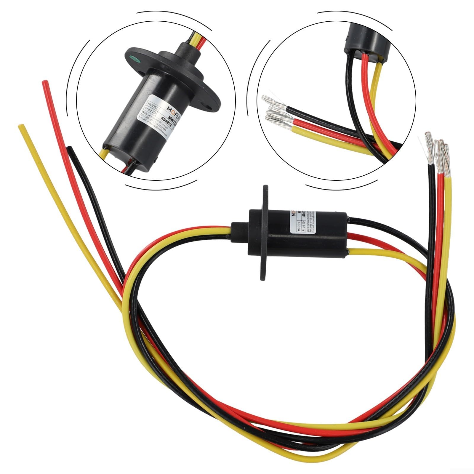 MW1330 führende Schleifring 30A Gold-Goldstecker, 10 m Rotationslebensdauer, IP51 für CCTV/Roboter/Windturbinen 22 mm, 360° Signal und Kraftübertragung