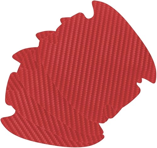 Miniatura 6 de Adhesivo para manija de puerta de automóvil, 8 protectores de fibra de carbono contra arañazos, universal para manija de puerta de automóvil,