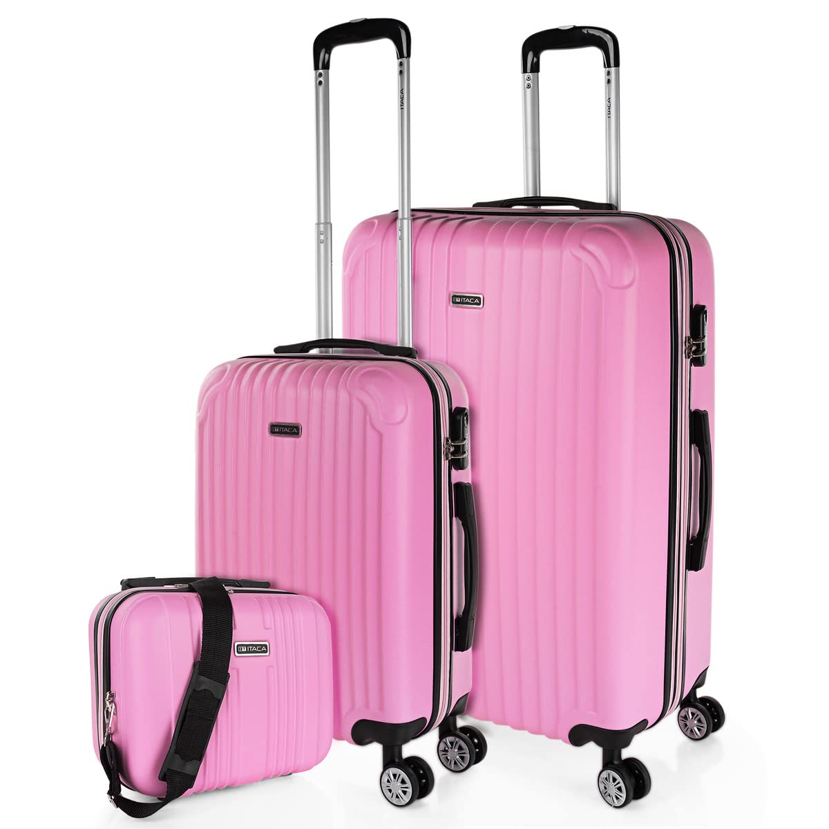 ITACA - Maletas Grandes De Viaje Rígidas Ligeras con 4 Doble Rueda 360° Maleta Grande 23 Kilos Alta Resistencia Extensible Maleta XL Duradera, Mandarina — view 62