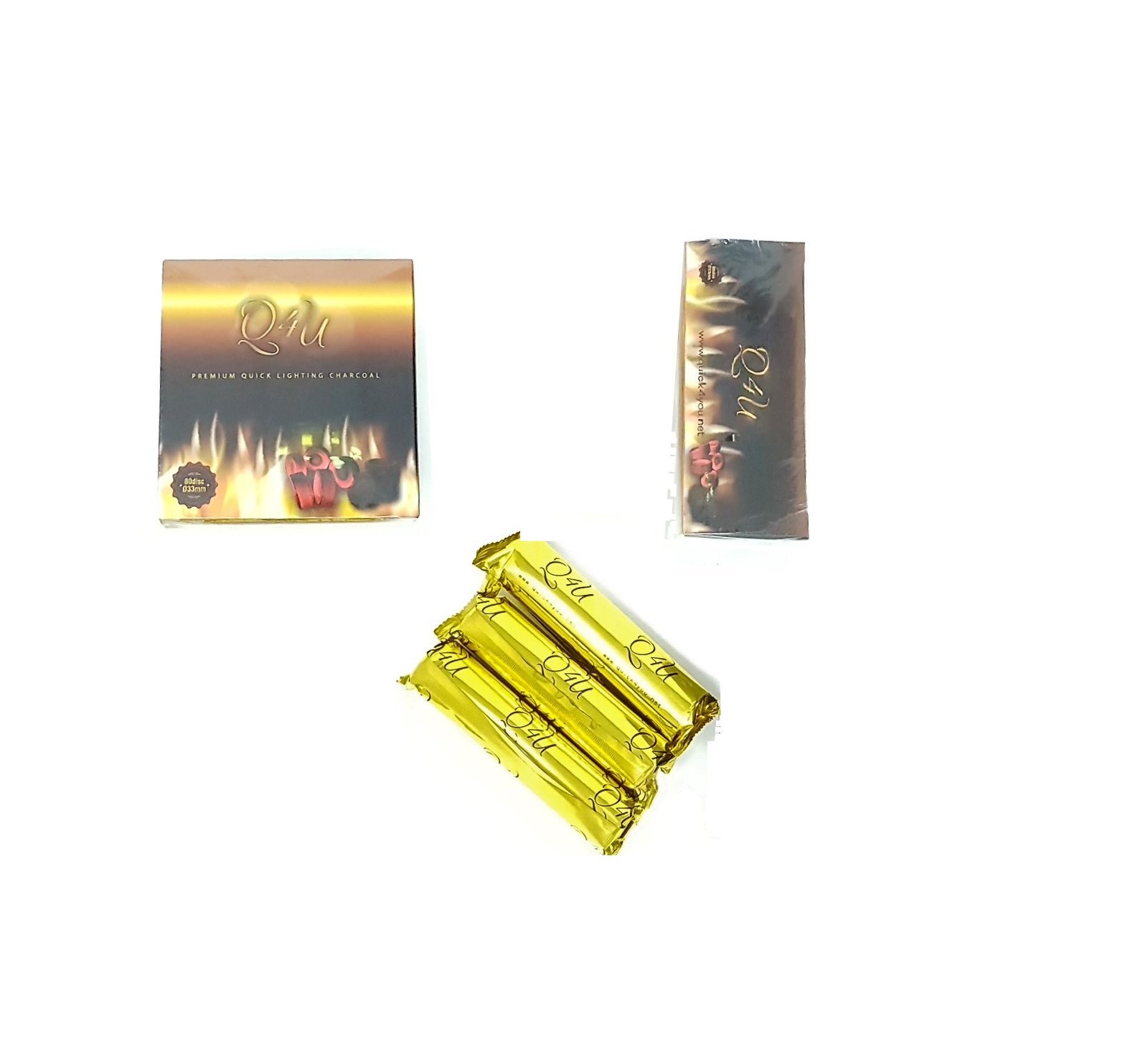 Q4u Coal Dics Char Quick Lighting Shisha Hookah Roll Disc Briquet (2 Roll)