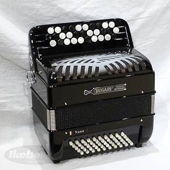Amazon | BUGARI Nano BK【ブラック】 | アコーディオン | 楽器