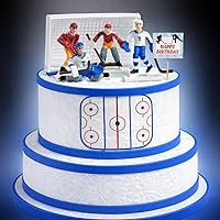 Vista 2 de Cakesupplyshop - Juego de 8 piezas de hockey para decoración de tartas