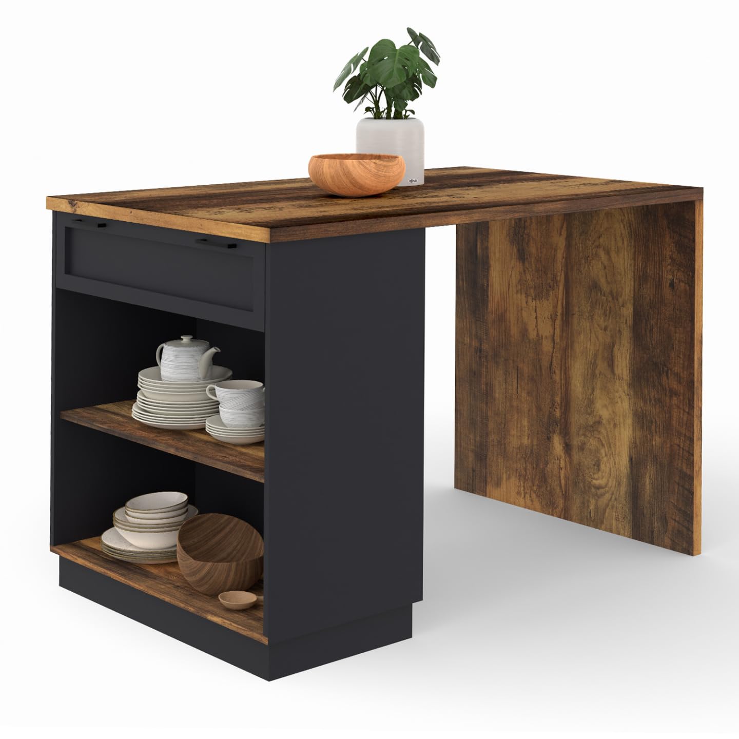 Ilot Central 130cm Avec Tiroir