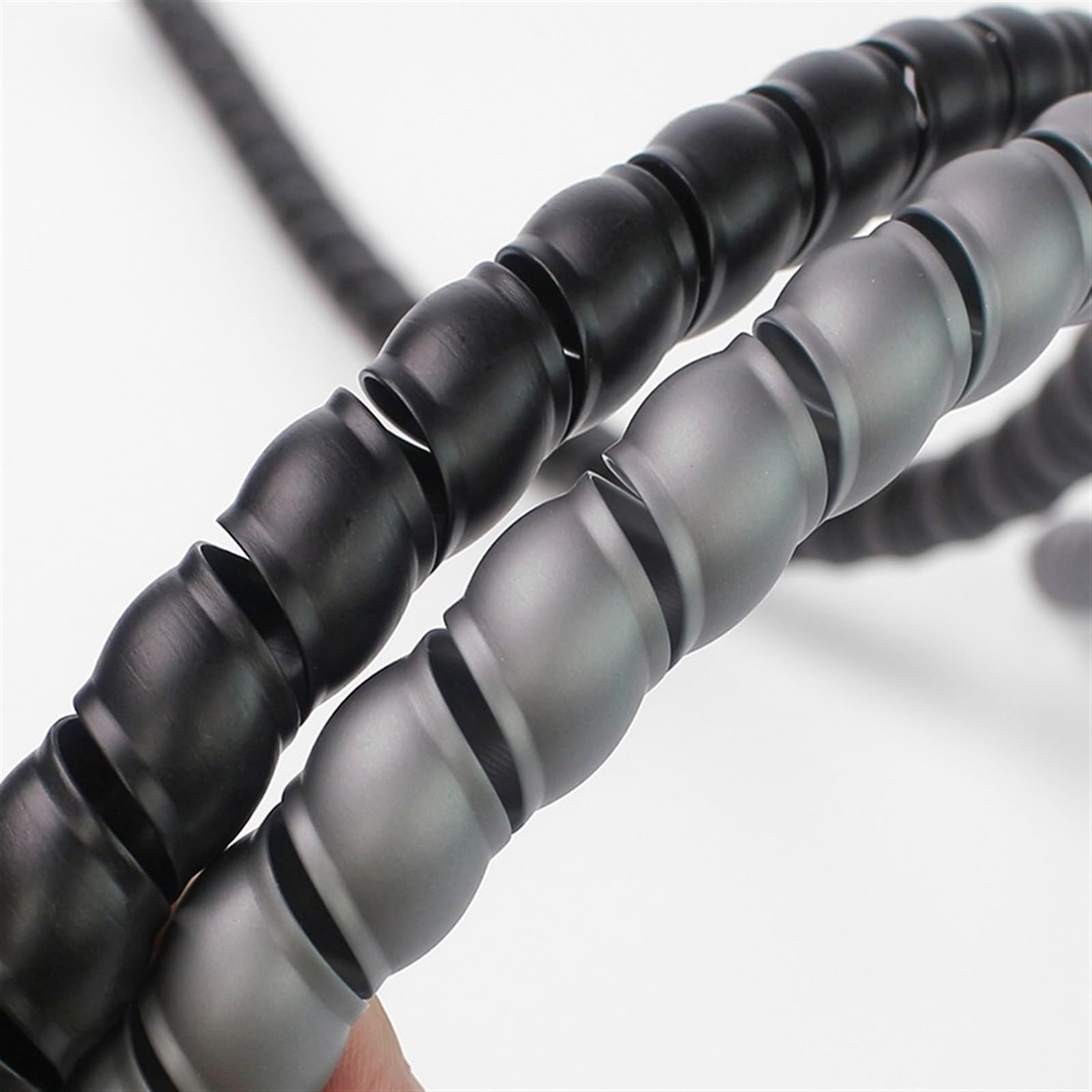 Tubo enrollador de Cables, Manguito Flexible for gestión de Cables en Espiral, Multicolor(Gray,20mm Inside Diameter)