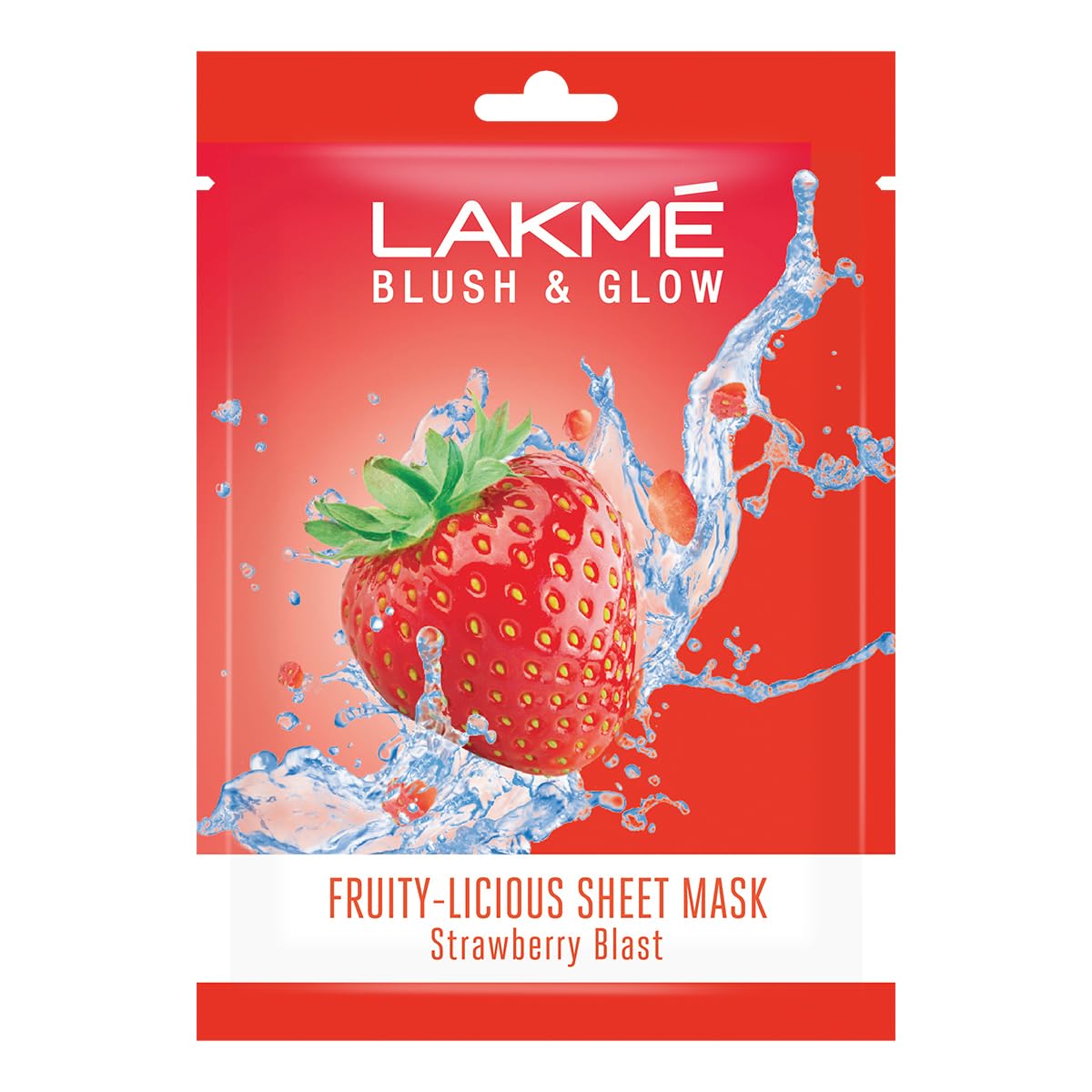 Lakmé Blush & Glow Strawberry Sheet Mask, 25 ml