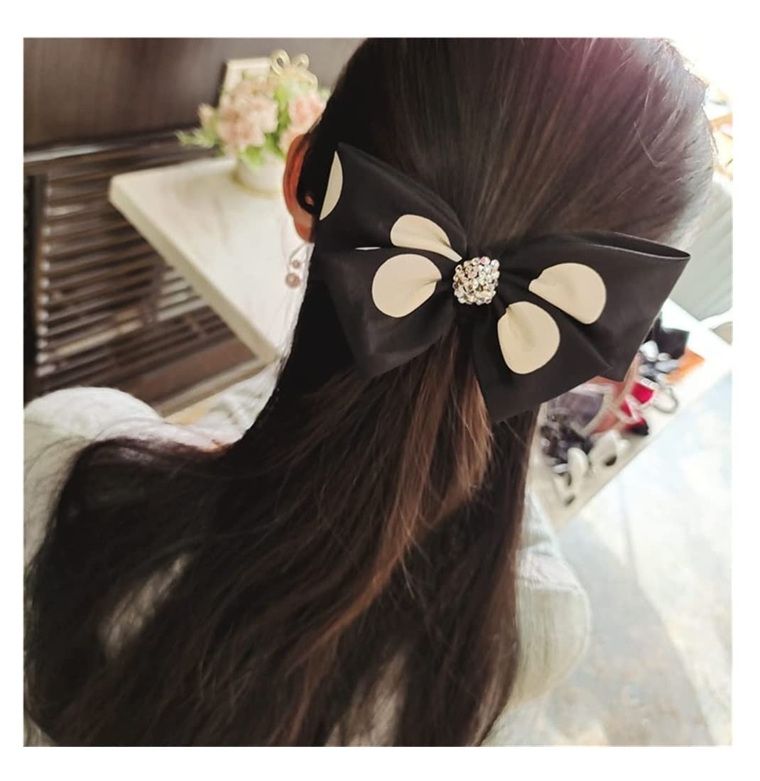 Scrunchies Per Capelli Accessori Per Capelli Con Fascia Elastica Per Fiocco Grande A Pois Elastici Per Coda Di Cavallo