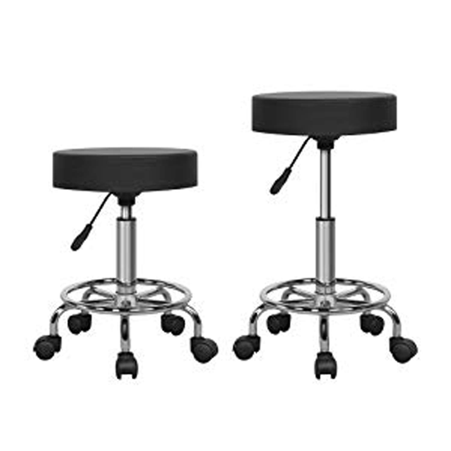MIFI Adjustable stool chair Salon Saddle Chair Swivel Stool on Wheels