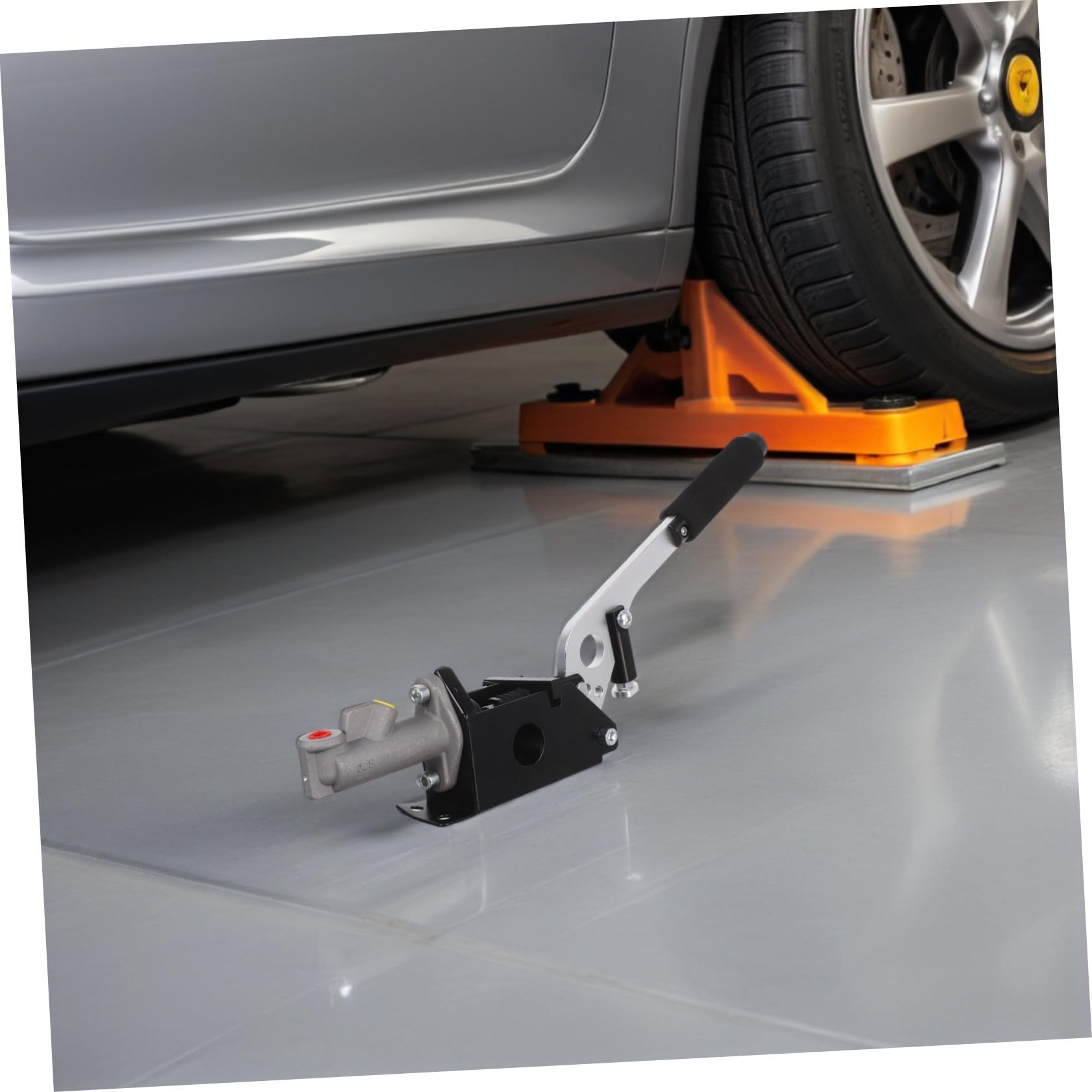 Ciieeo Freno Mano Idraulico per Auto Leva del Freno di Emergenza per Drift Materiale Resistente Adatto per Gare di Rally e Competizioni con Impugnatura Ergonomica