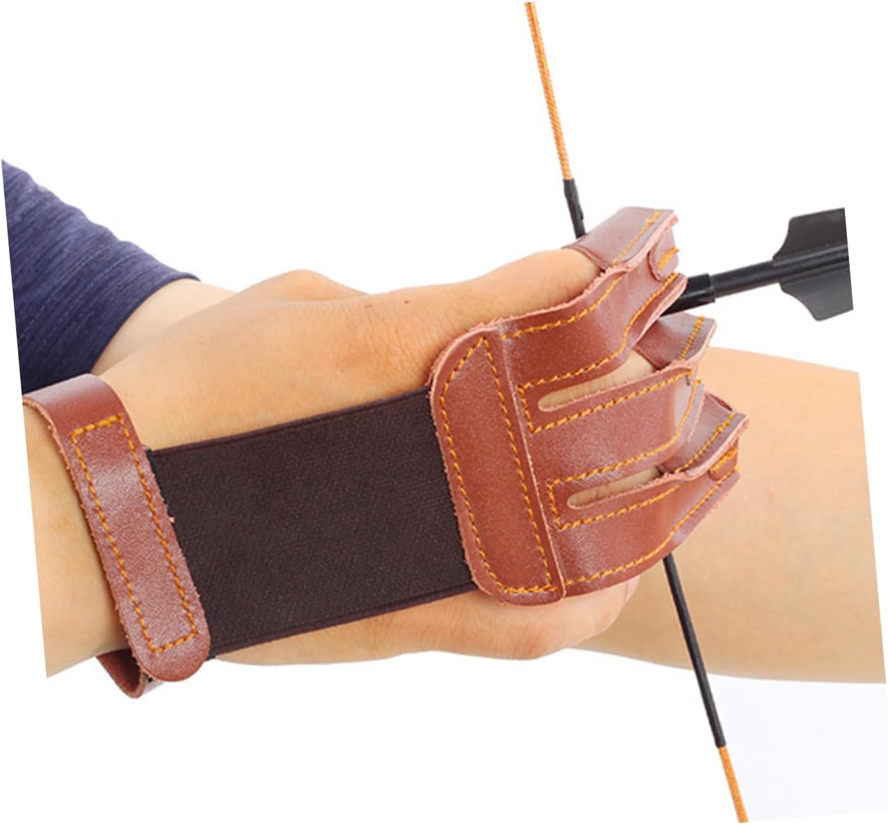 1pc Arrow Hunting Glove Finger Archery Protective Glove for Arm and Finger Safety Soft Material Fit Random