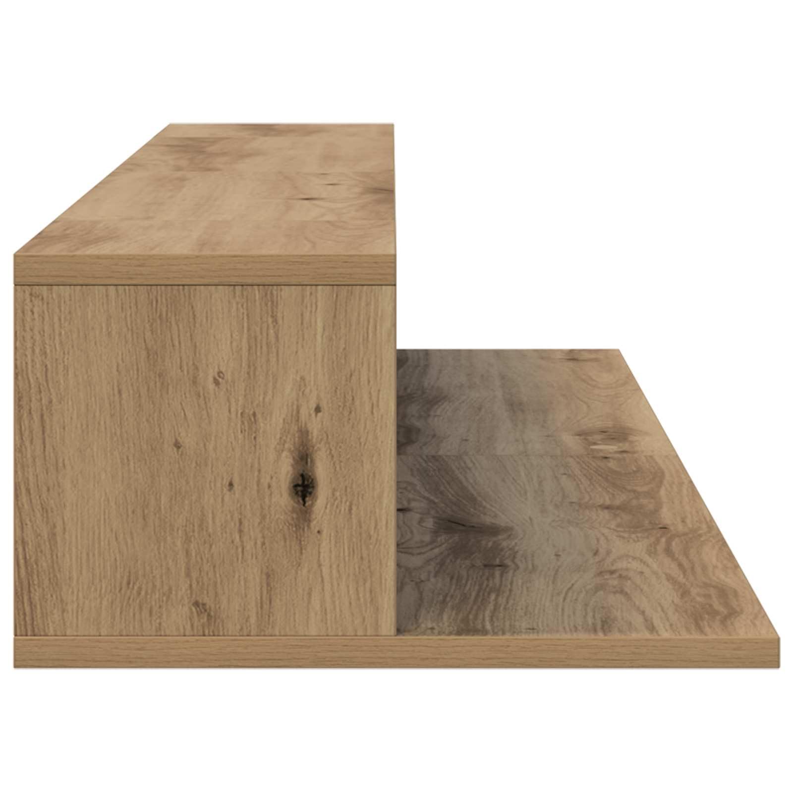 Studiotisch Artisan-Eiche Holzwerkstoff Keyboard-Schrank