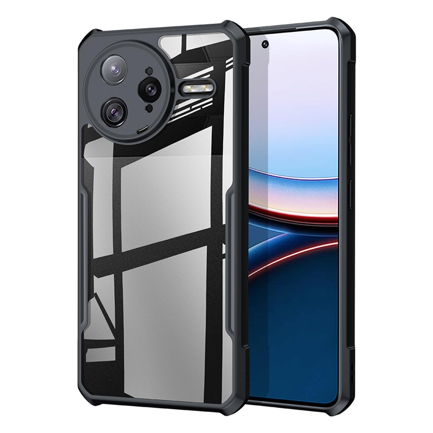 Ltezixal Case Compatible with Xiaomi Poco F7 Ultra/Redmi K80 Pro, [Droproof] [Sweat-Proof] [Fingerprint-Proof] Shockproof Protective Phone Case,Black