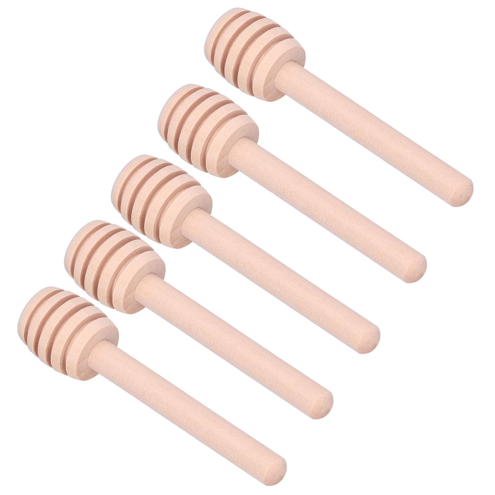 Honey Sticks, Honey Spoons, 50PCS 8CM Portable Wooden Honey Dippers, Honey Mixing Stirrer for Collecting Dispensing Drizzling Jam