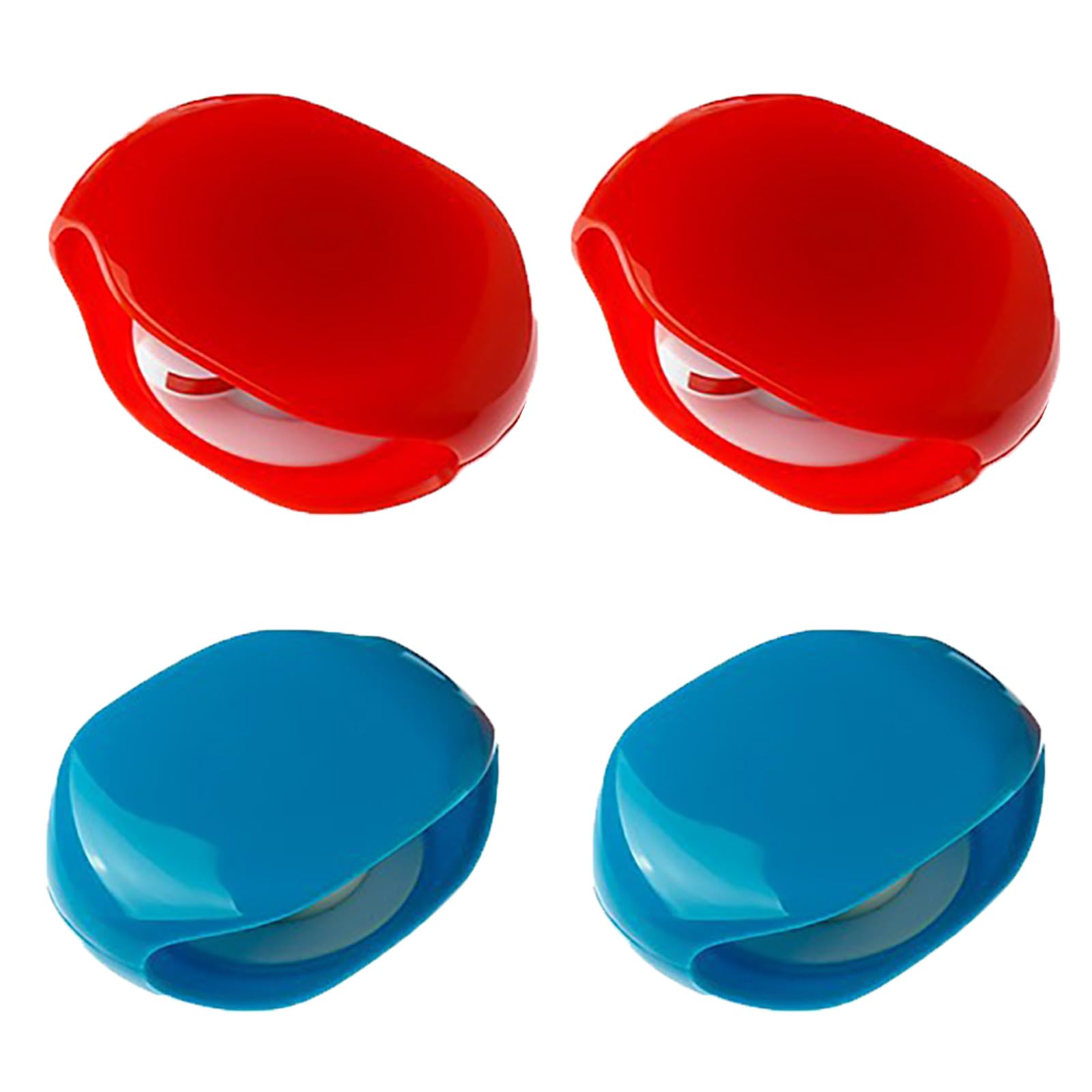 Automatic Cord Reel, Retractable Recovery Cord Reel Wire Collection Organizer, for USB Cables, Headphone Cable, Data Charging Cable Tangle (2*Red+2*Blue)
