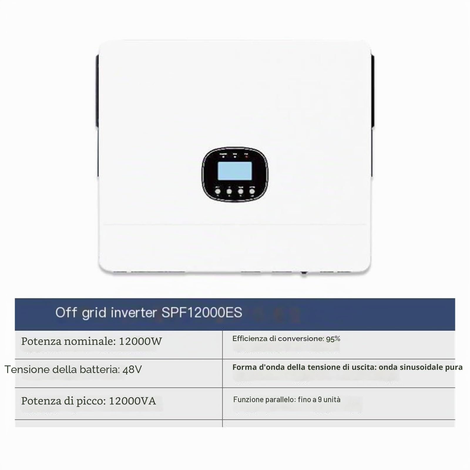 Inverter solare fotovoltaico con accumulo di energia fuori rete SPE-12000ES da 12 kW(SPF-6000ES(6kw))