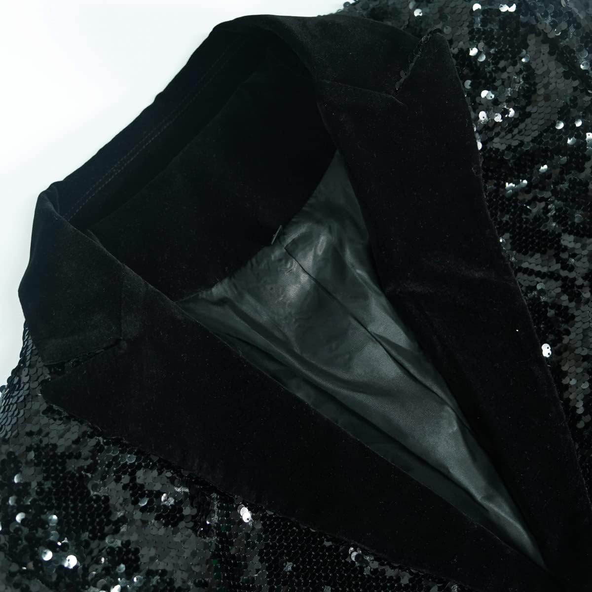 Men's Daily wear Wedding Prom Party Sequined Tuxedo Suit Jacket Blazers - Image 4