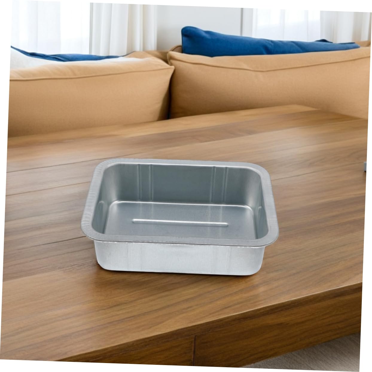 Bac de Vidange D'huile en Acier Argenté 10l 5l Lot de 2