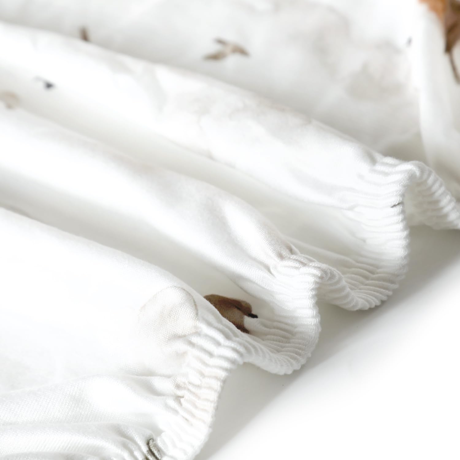 Stretch-Spannbettlaken-Set, besonders weich, Jersey, 2er-Pack, passend für alle Standard-Matratzenauflagen, sicher und anschmiegsam, Kinderbett-Spannbetttuch für Babys, niedliches Aquarell-Kühe und